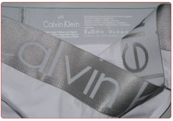 Slip Calvin Klein Mujer Steel Blateado Blanco